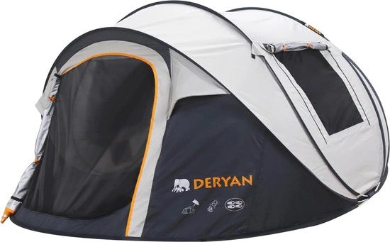 Tenda da campeggio per 4 persone - Assemblaggio rapido e impermeabile fino a 2000 mm