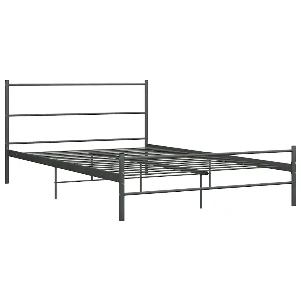 Giroletto-Struttura Letto Grigio in Metallo 160x200 cm 708083