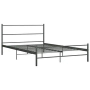 Giroletto-Struttura Letto Grigio in Metallo 160x200 cm 708083