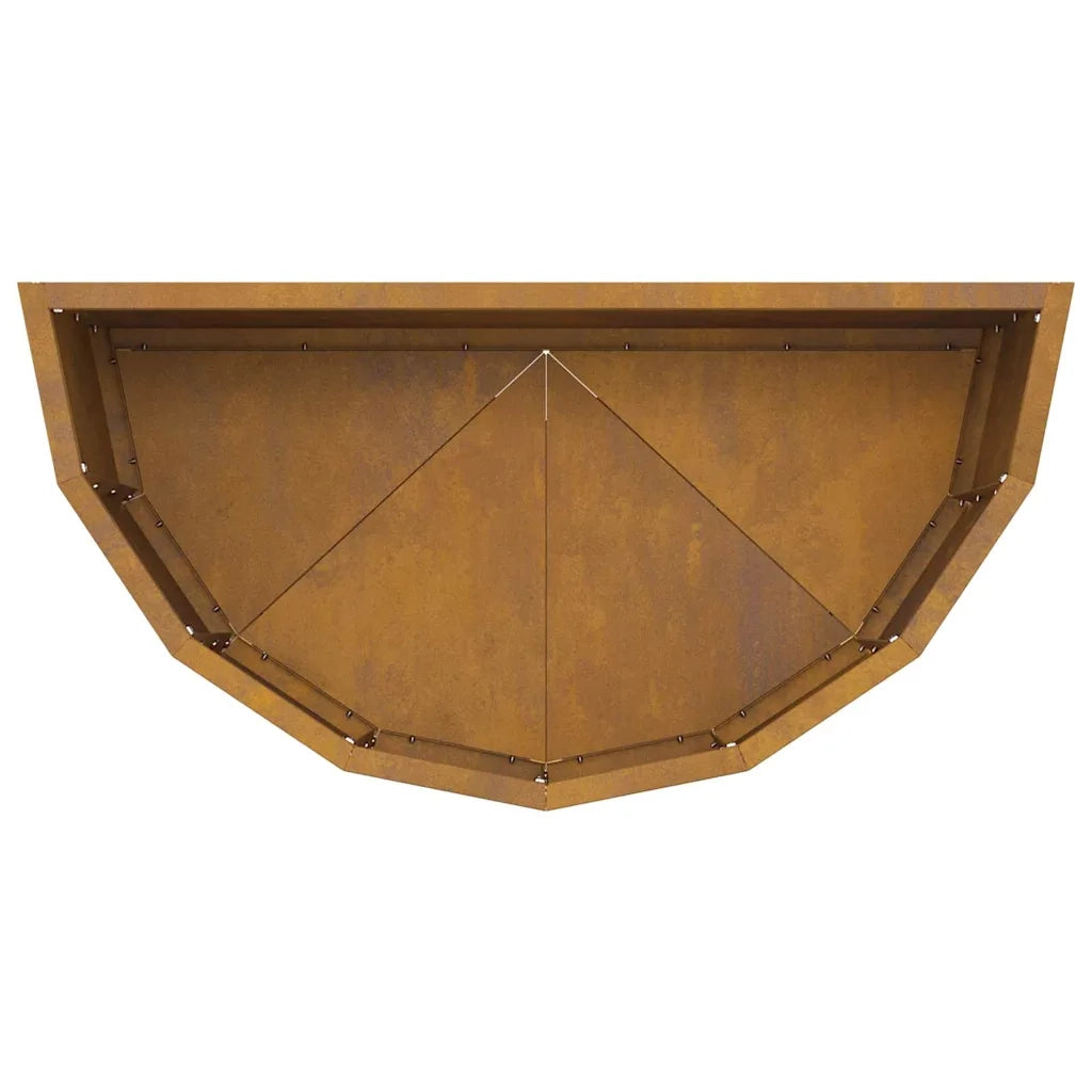 Fioriera Ruggine-Vaso-Contenitore per Piante 60 x 30 x 35 cm