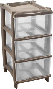 CASSETTIERA UNIVERSALE 'ESSENTIAL' 3 Cassetti, 29,5x36x59,5 cm - Col. Antracite - GIO' STYLE