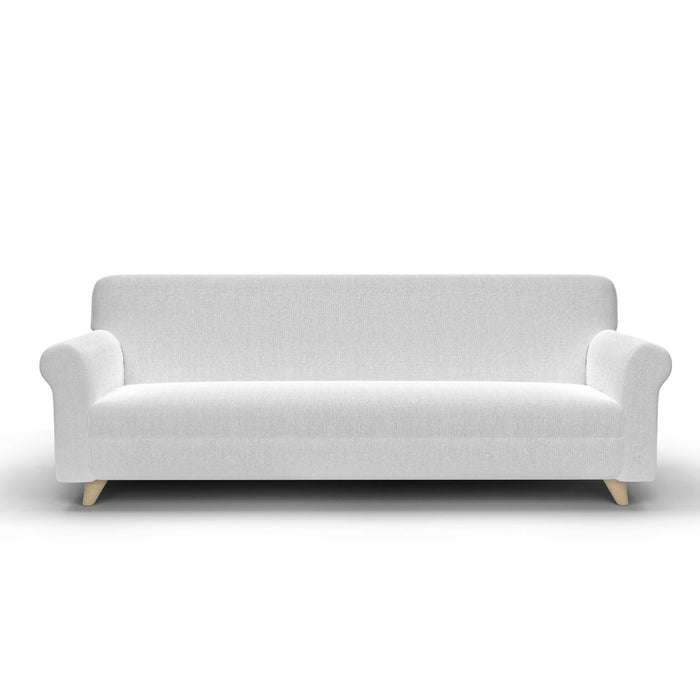 Copridivano Elasticizzato in Tessuto Bianco 1 Posto