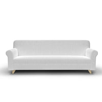 Copridivano Elasticizzato in Tessuto Bianco 2 Posti