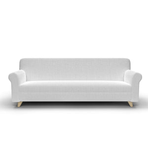 Copridivano Elasticizzato in Tessuto Bianco 2 Posti