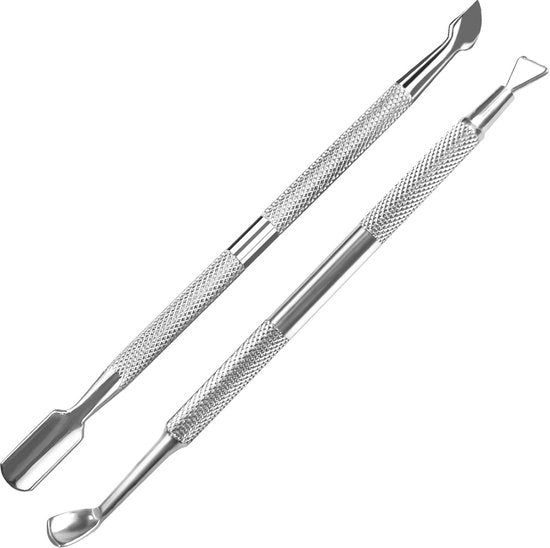 Set di Applicatori per Unghie in Acciaio Inossidabile - Kit Professionale per Manicure e Pedicure