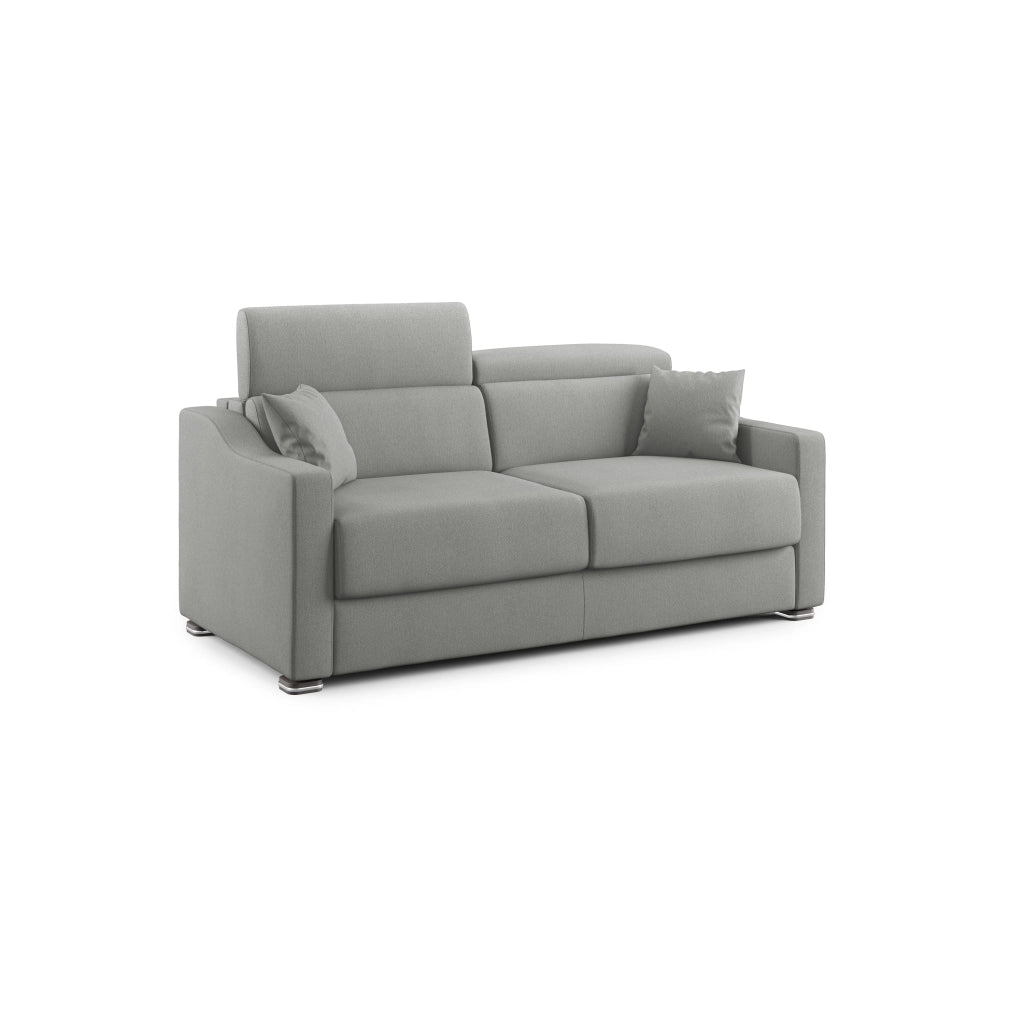 Amber Divano letto matrimoniale in tessuto smacchiabile T05 191 cm (mat. 140x197) grigio