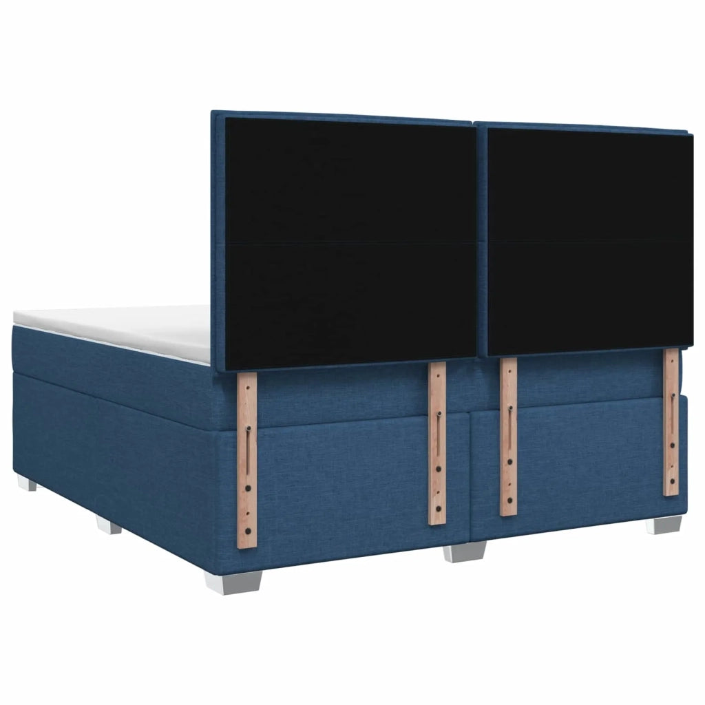 Letto box spring con materasso Blu 180 x 200 cm Tessuto 3453464
