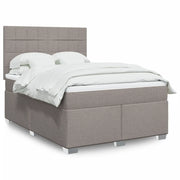 Giroletto a Molle con Materasso Tortora 160x200 cm in Tessuto 3290543
