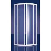 Box doccia coriam 90 semicircola re bianco + cristallo trasparent