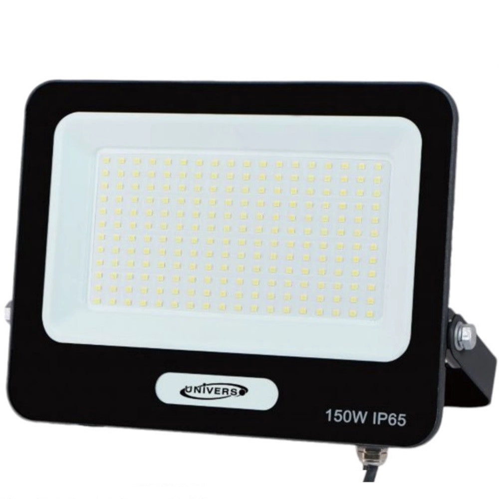 Trade Shop - Faro Proiettore Smd Led Floodlight 150 W Slim Ip65 Luce 3000k 4000k 6500k Ek05-150w - Nero-bianco Freddo      -