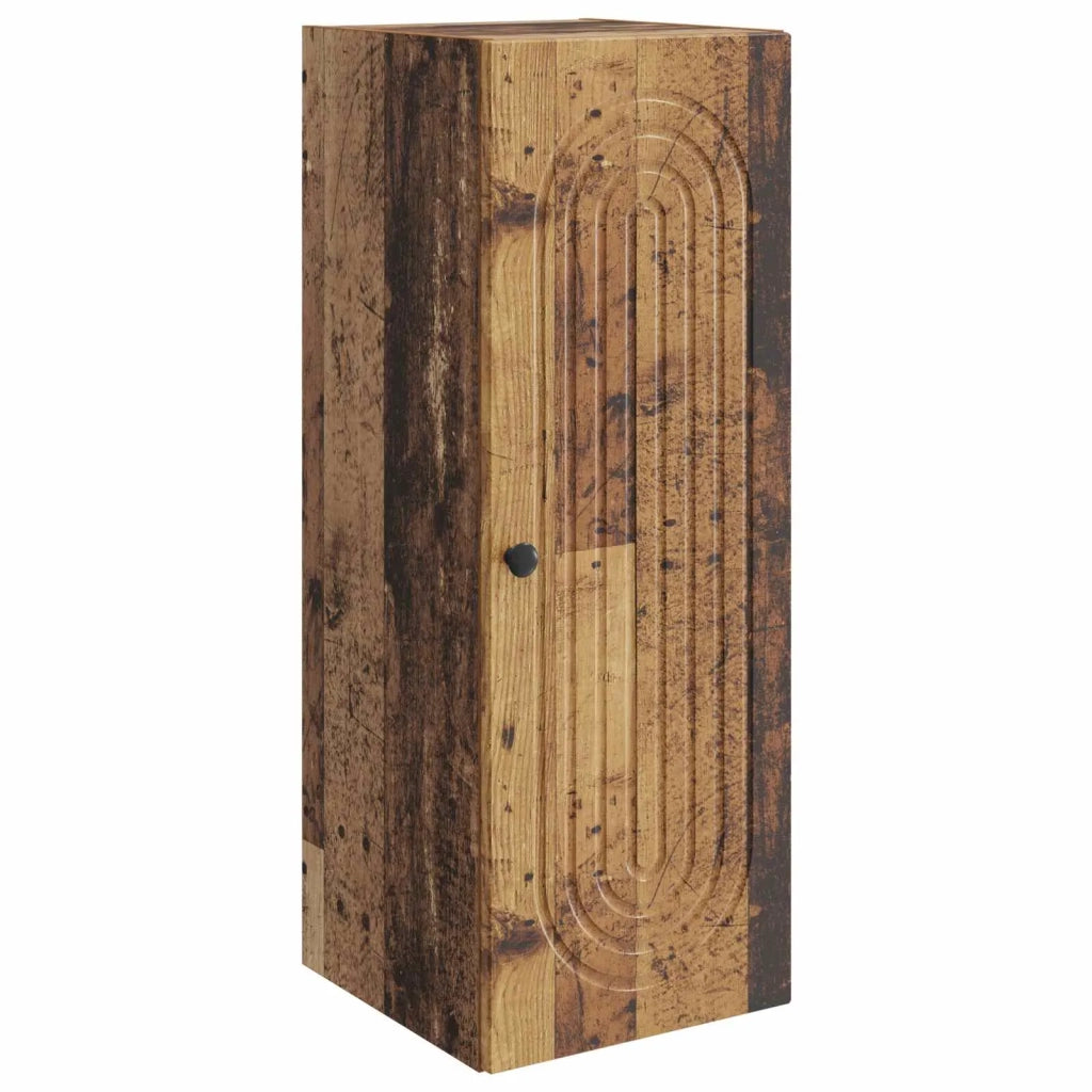 Mobiletto a muro Legno antico 33 x 34,5 x 90 cm 898083