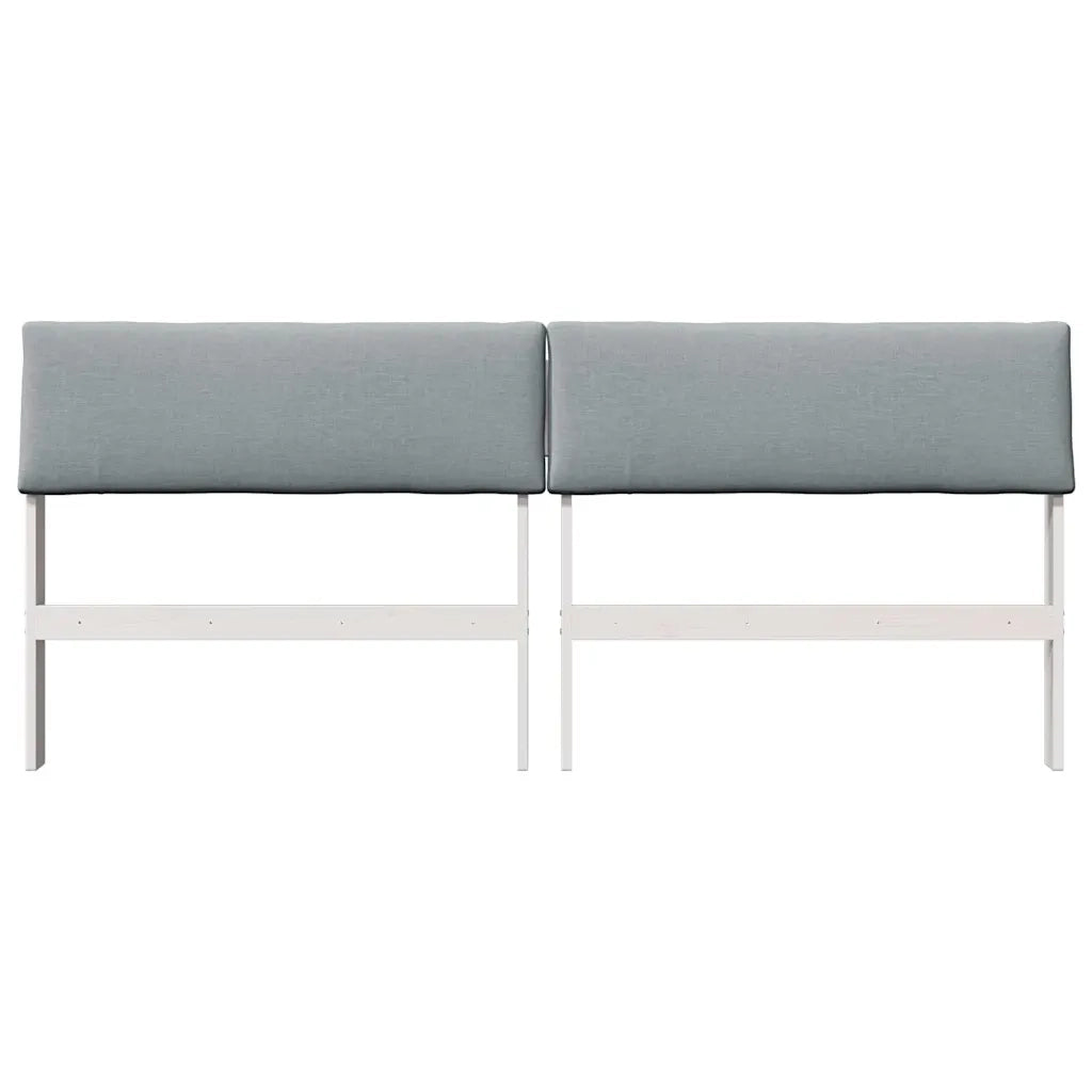 Testiera imbottita Grigio chiaro 180 cm Pino massello 879108