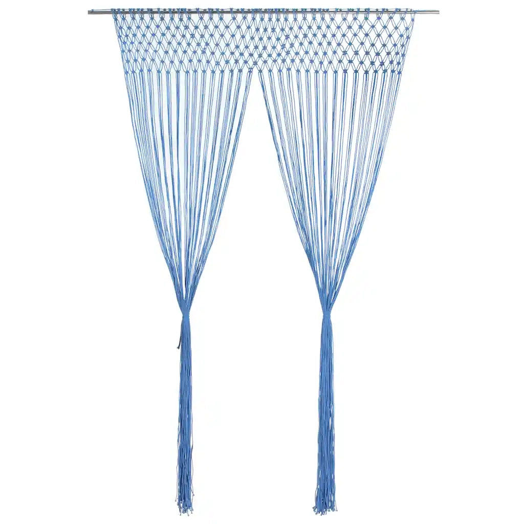 TendaMacramÃ¨ Blu 140x240 cm in Cotonecod mxl 95490