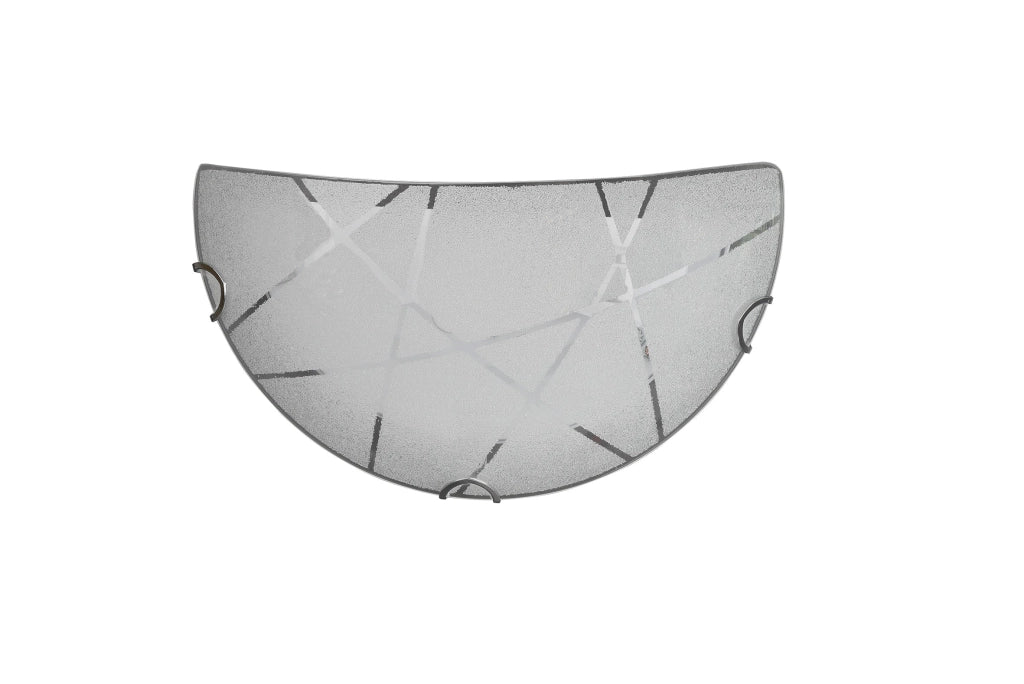 Applique da Interno  E27 in Vetro Bianco