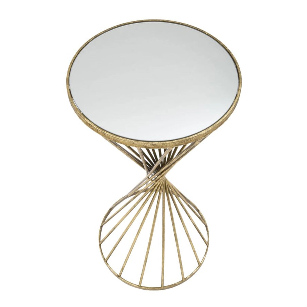Tavolo VKH591, Oro, Metallo, 35x35x70 cm
