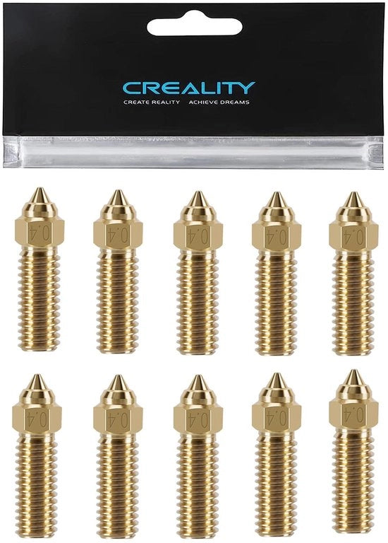 Spazzole Spray 0,4 mm - 10 Pezzi - Ottone - Alta Velocità - Compatibili con K1/K1 Max/CR-M4 - Interno Liscio - Nozzoli