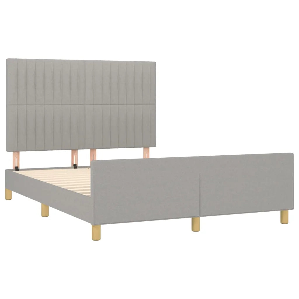 Giroletto senza Materasso Grigio Chiaro 140x200 cm Tessuto 3125219