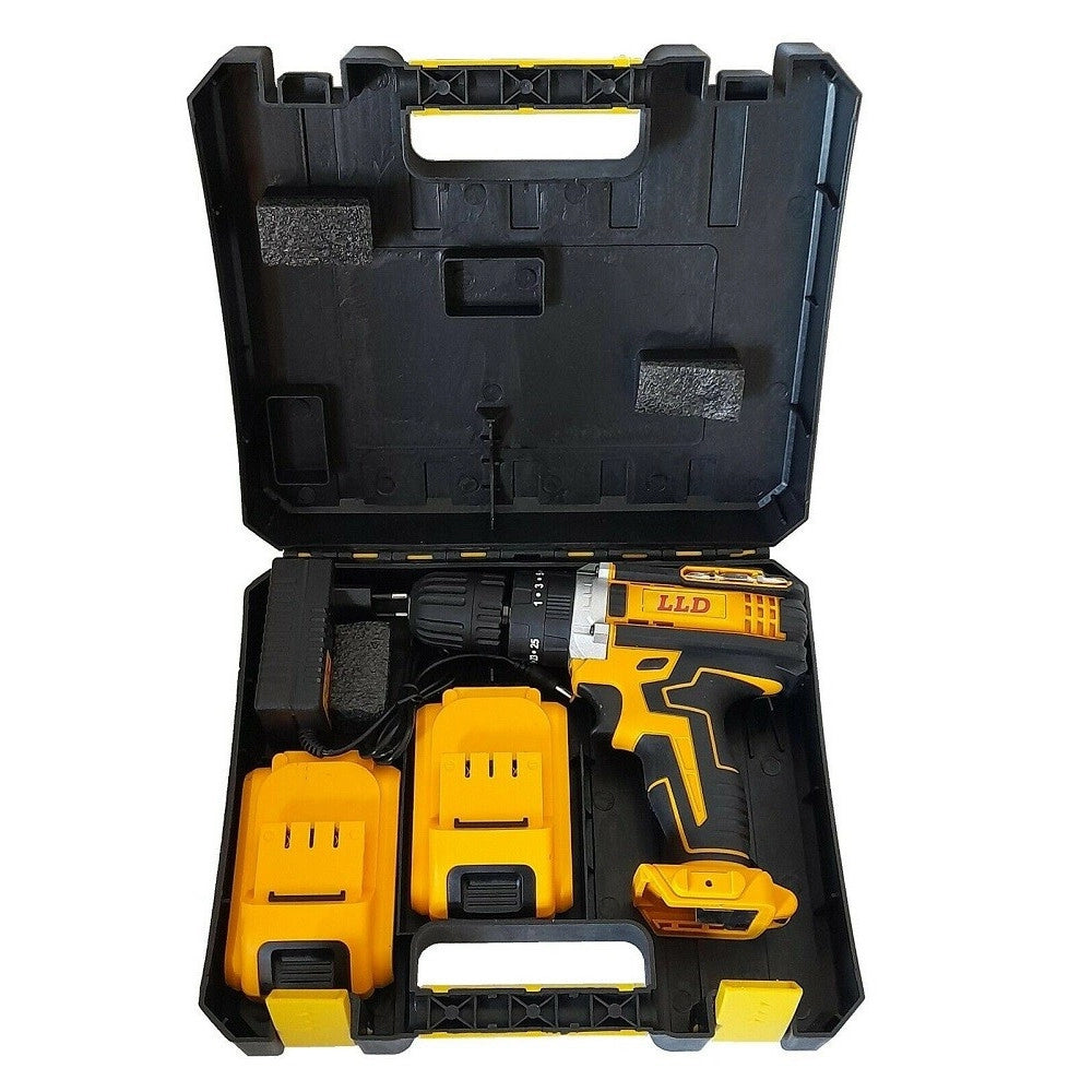 Trade Shop - Trapano Avvitatore A Percussione 24v Doppia Batteria A Litio + Valigetta Dw24i -