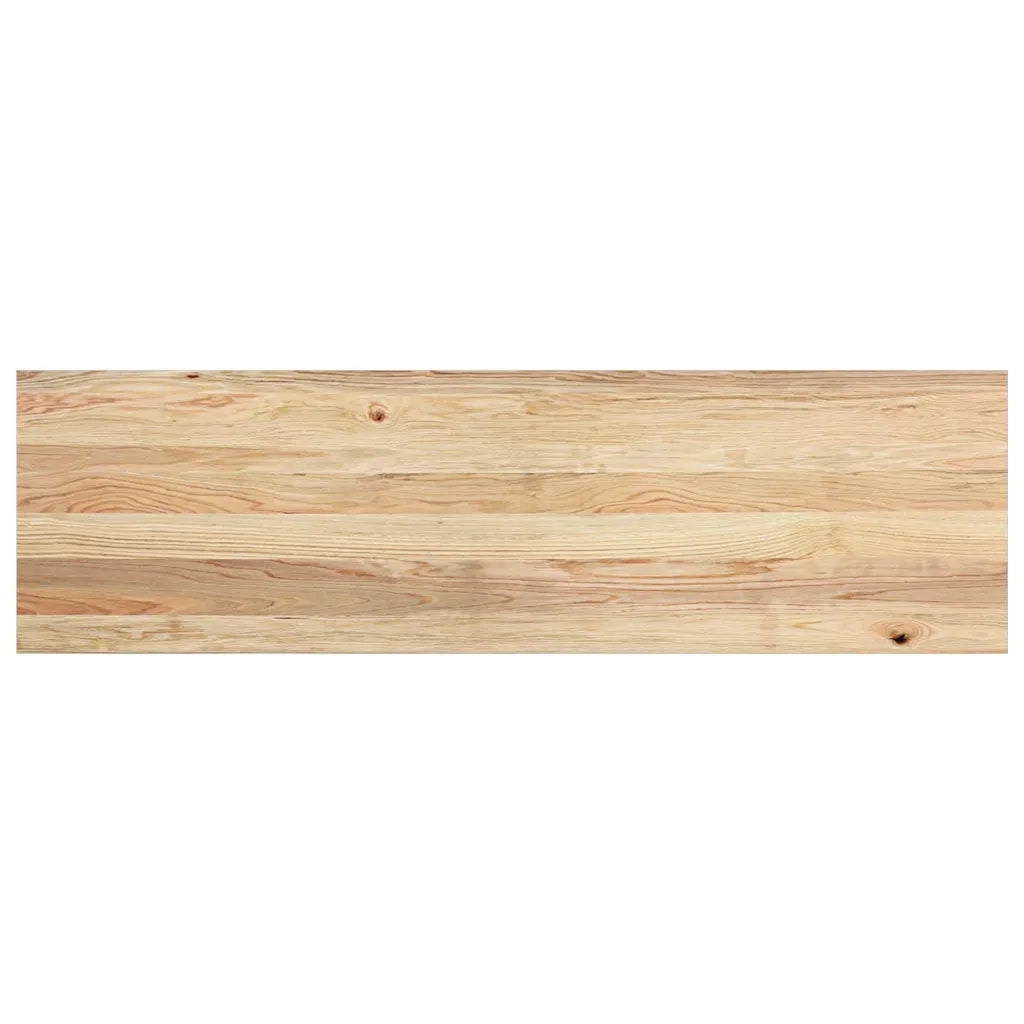 Davanzali 2 pz Non Trattati 140x40x2cm Legno Massello di Rovere 4009123