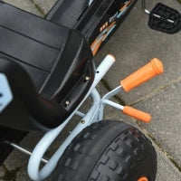 Go Kart Veicolo per Bambini a Pedali con Freni, Sedile Regolabile, Giocattolo per Bambini da 3 Anni, Acciaio, 97 x 66 x 59 cm, Azzurro Chiaro