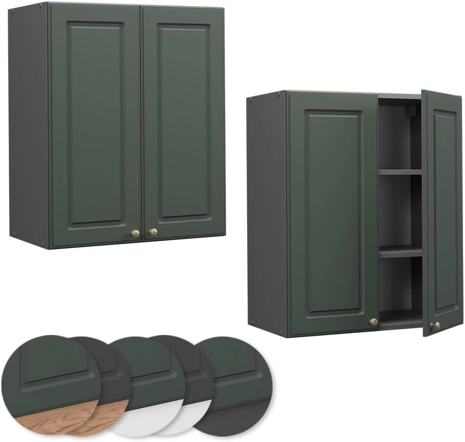 Pensile da cucina Fame-Line, Verde-oro Country House, 60 cm, per la combinazione con altri moduli della serie Fame-Line
