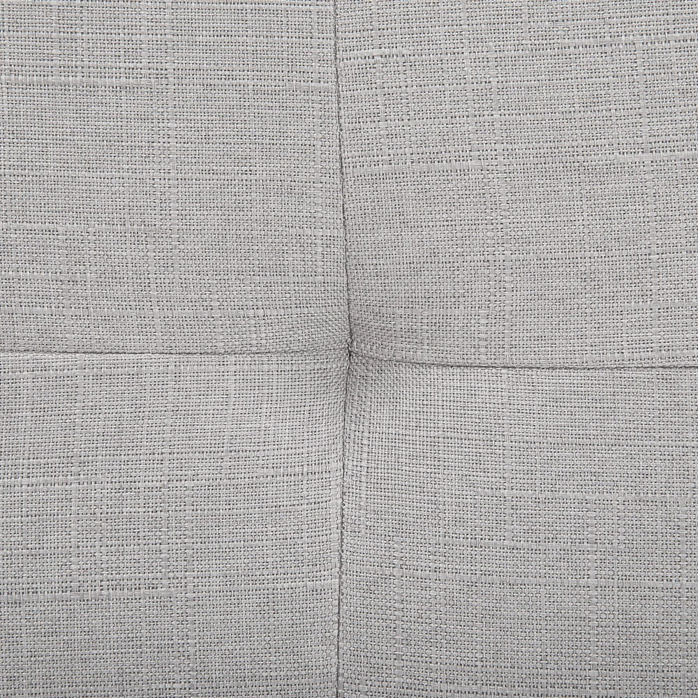 Letto ad acqua in poliestere grigio chiaro 160 x 200 cm testiera imbottita camera da letto stile moderno