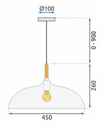 Lampada Da Soffitto Anzo APP178-1CP Nera