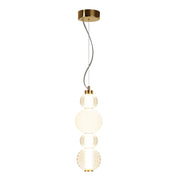 Maytoni Sospensione contemporanea Collar 1 luce LED integrato oro metallo vetro