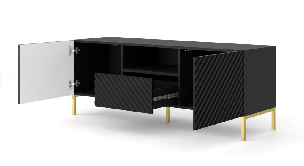 MOBILE SURF PORTA TV 150 2D1S NERO OPACO