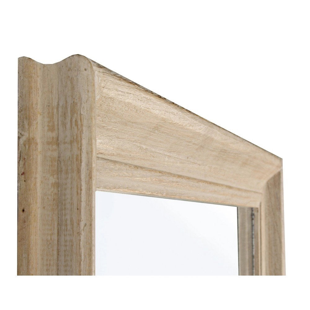 Specchio Rettangolare Legno Naturale Rustico da Parete 60x80 - YOUNG