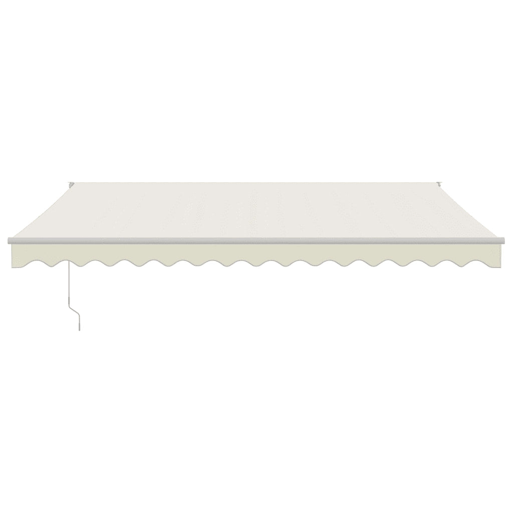 Tenda da Sole Retrattile Crema 4,5x3 m in Tessuto e Alluminio 3154429