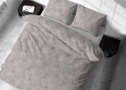 Sacco Copripiumino In 100% Cotone Made Italy Disegno Moderno Lily - Piazza E Mezza - Beige