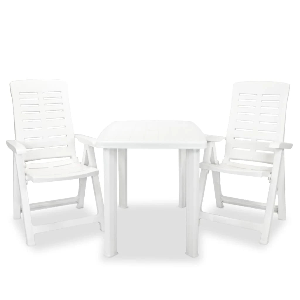Set di mobili da bistrot in plastica bianca da 3 pezzi 02_0014543