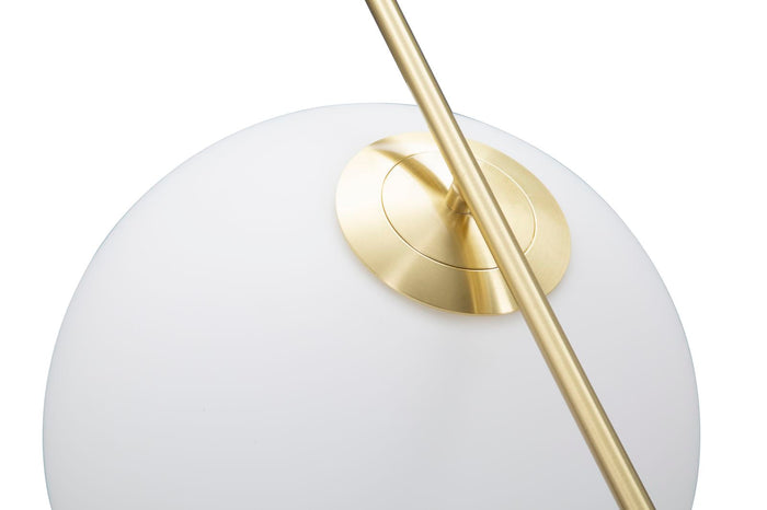 Lampadario Glamy 50x30x100 cm in Ferro e Vetro Bianco e Oro