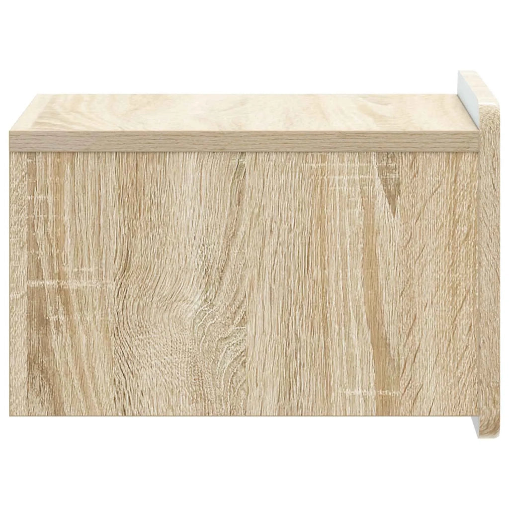 Mobiletto da notte a muro 2 pcs Rovere Sonoma 33 x 34,5 x 24 cm 898260