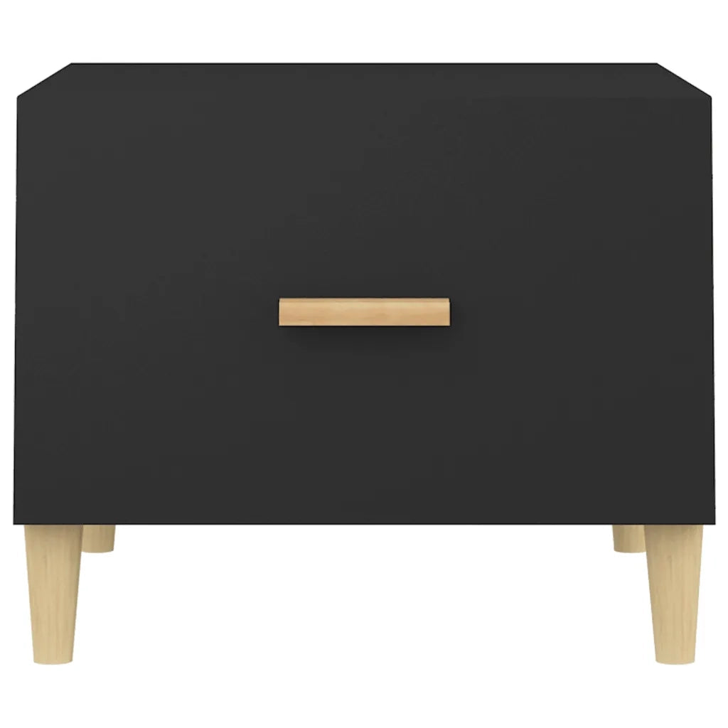 Tavolini da Salotto 2 pz Neri 50x50x40 cm Legno Multistrato