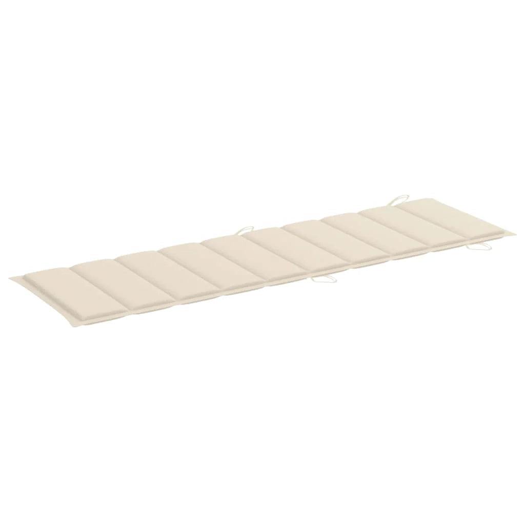 Sdraio sedia a sdraio lettino da giardino lettino da giardino terrazza mobili da esterno con cuscino legno massello di acacia 02_0012360
