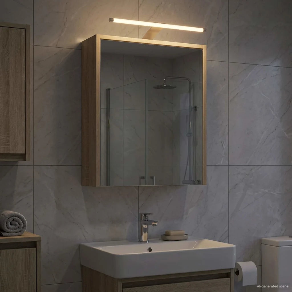 Mobiletto per specchio da bagno Rovere Sonoma 43 x 16 x 62.5 cm 889145