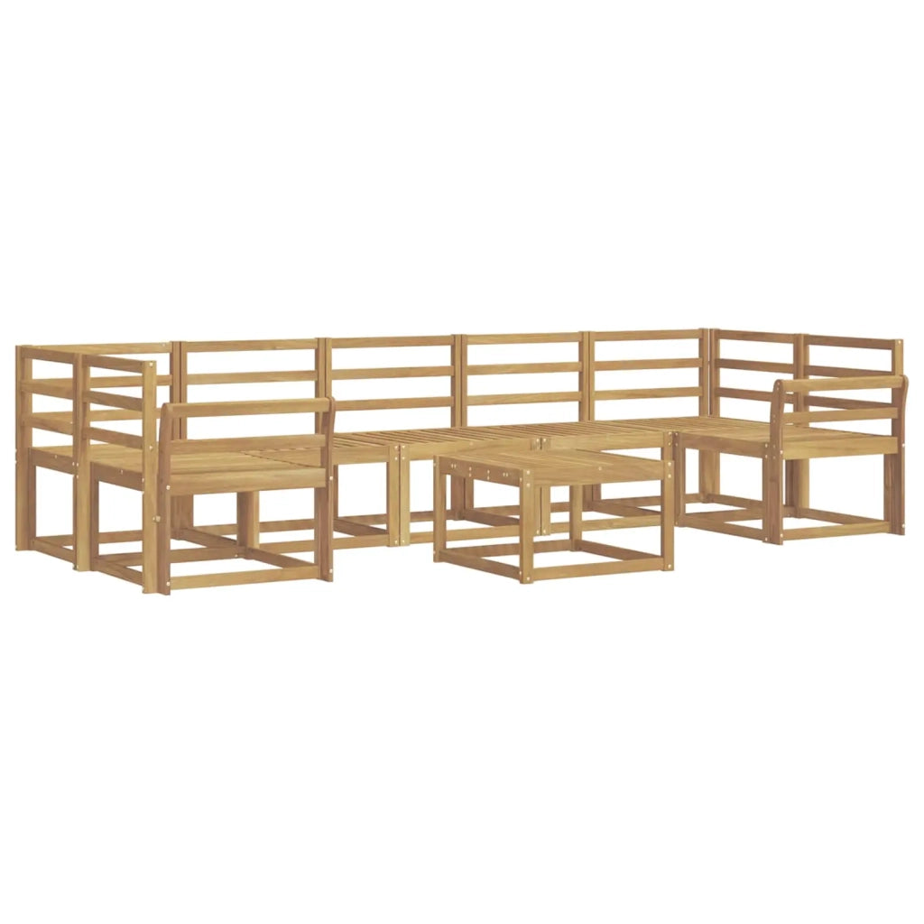 Set di divani da esterno 8 pcs Bianco 59 x 59 x 37 cm 3387383