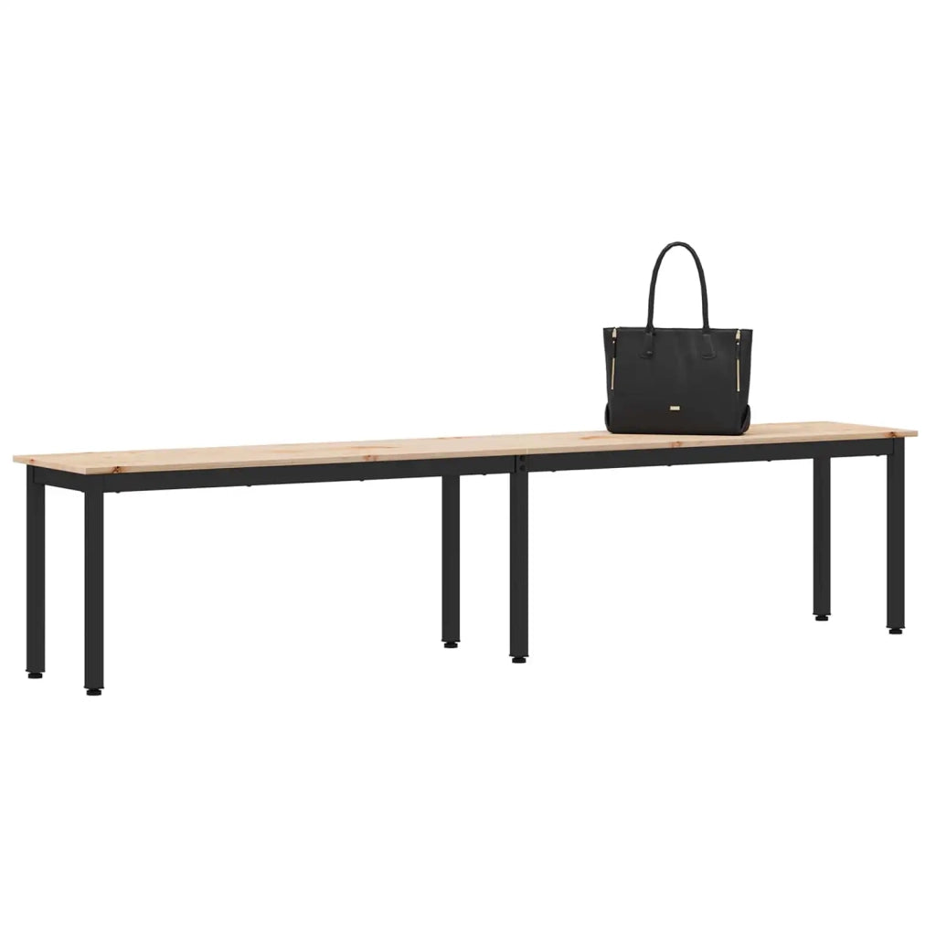 panchina Naturale 200 x 35 x 45 cm Pino massello 892777