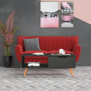Tavolino da Salotto Grigio 100x49,5x43 cm in Legno Multistrato 326788