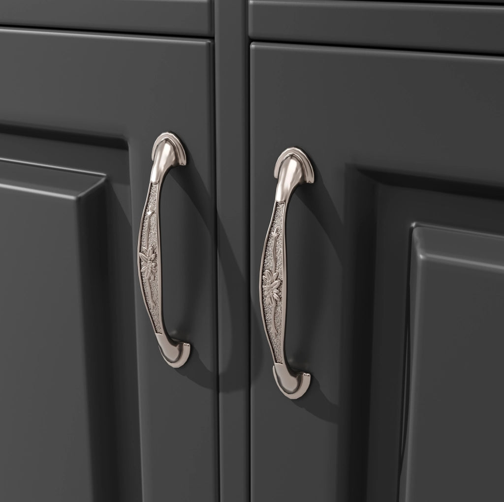 Credenza alta da cucina ULEVR 120x40x180 cm con 3 cassetti, ripiani regolabili e LED multicolore, nera