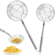 Vergialetto in Acciaio Inossidabile - Set di Filtri per Spugne - Adatto per Cucina - Griglia - Sicuro per la Rimozione della Grassa