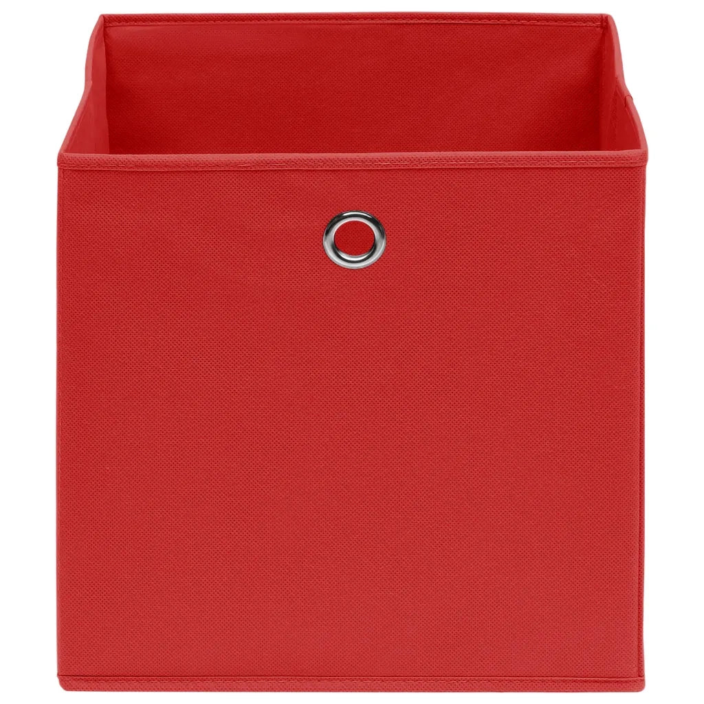 Contenitori 10 pz in Tessuto non Tessuto 28x28x28cm Rosso cod mxl 48355