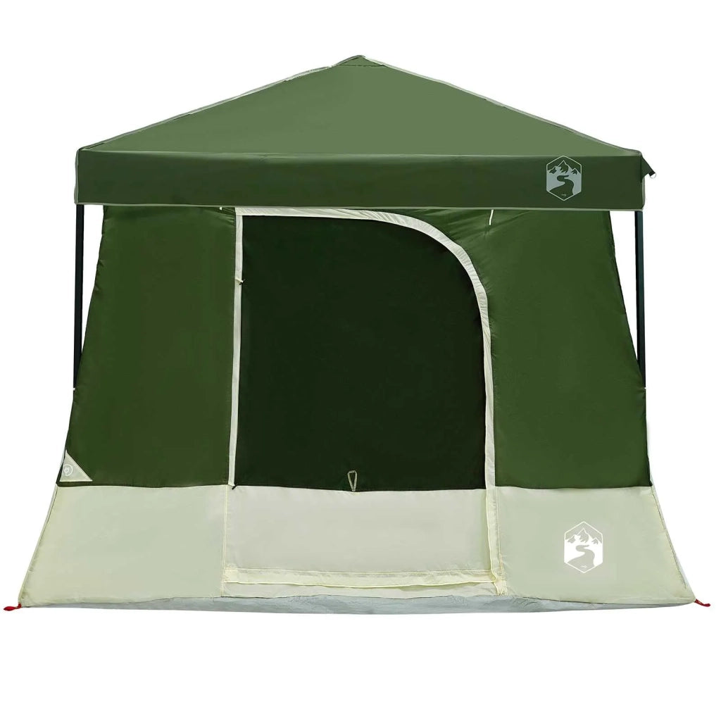 Set di Tende da Campeggio 2 pcs Verde Taffeta e Tessuto
