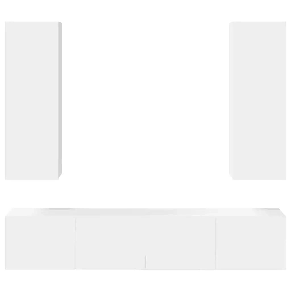 Set Mobile TV 4 pz Bianco in Truciolato cod mxl 33945