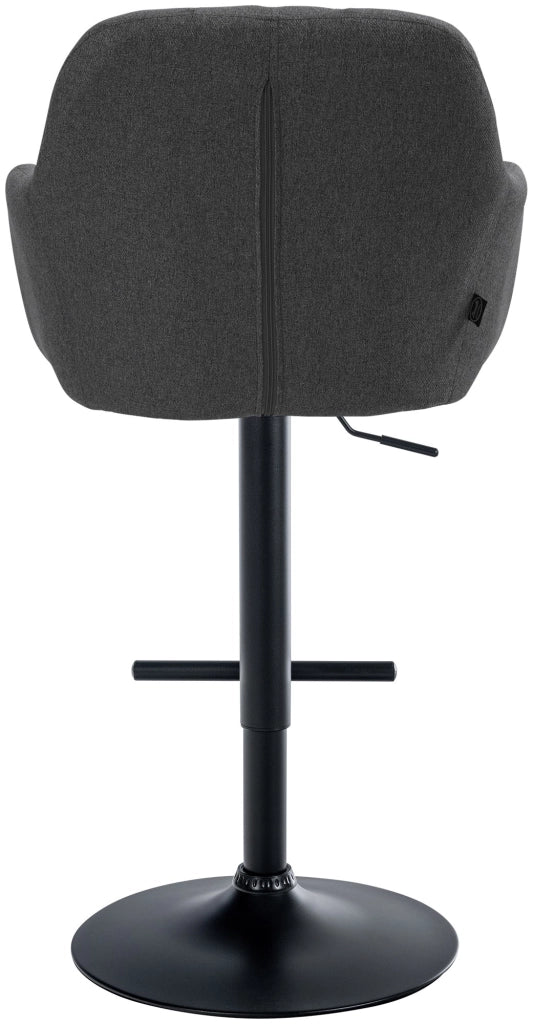 Barhocker Natoma Stoff schwarz