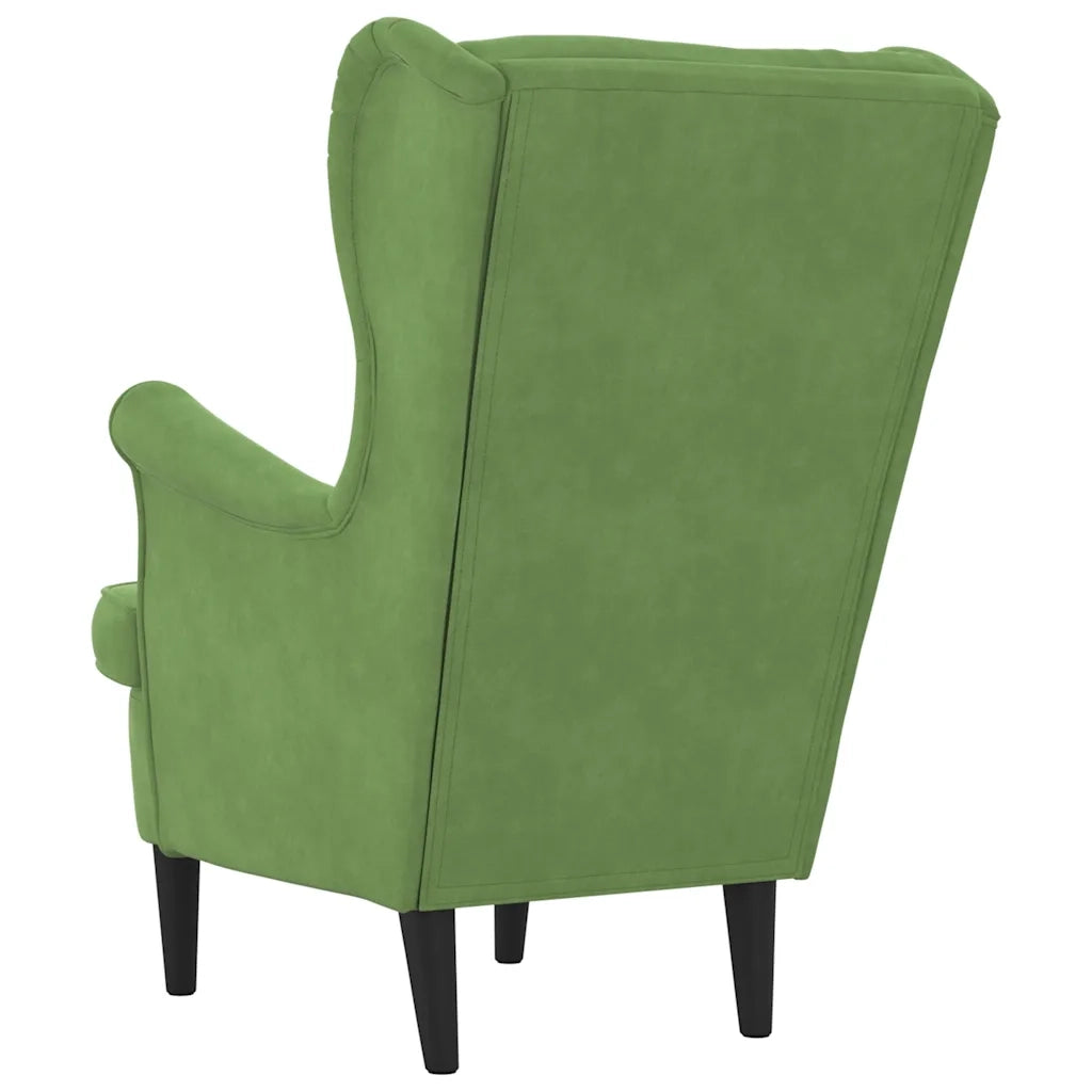 Poltrona Verde Chiaro in Velluto 324062