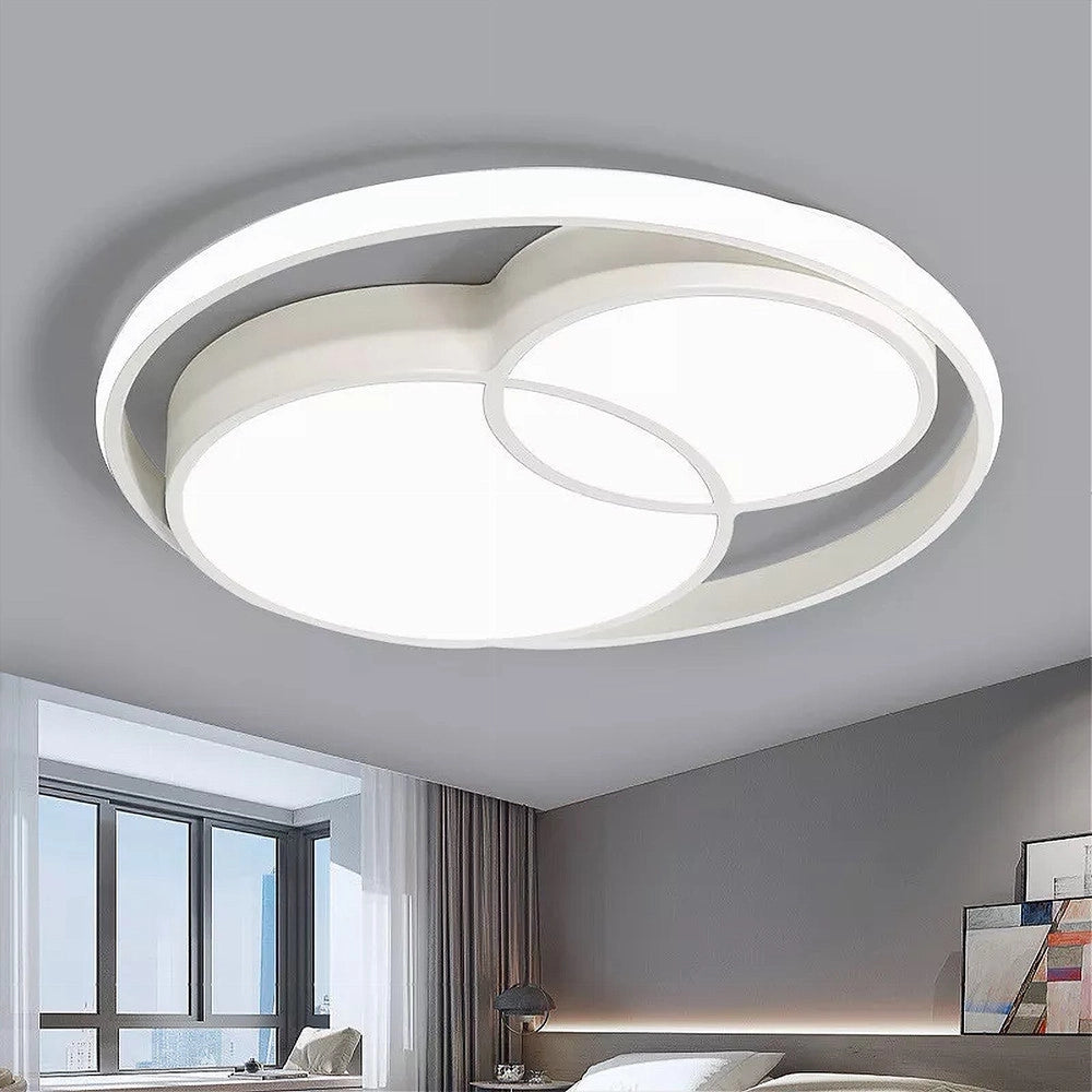 Trade Shop - Plafoniera Led 36 W Cerchio Bianco Moderno Da Soffitto Tonda Luce Naturale 71431 -
