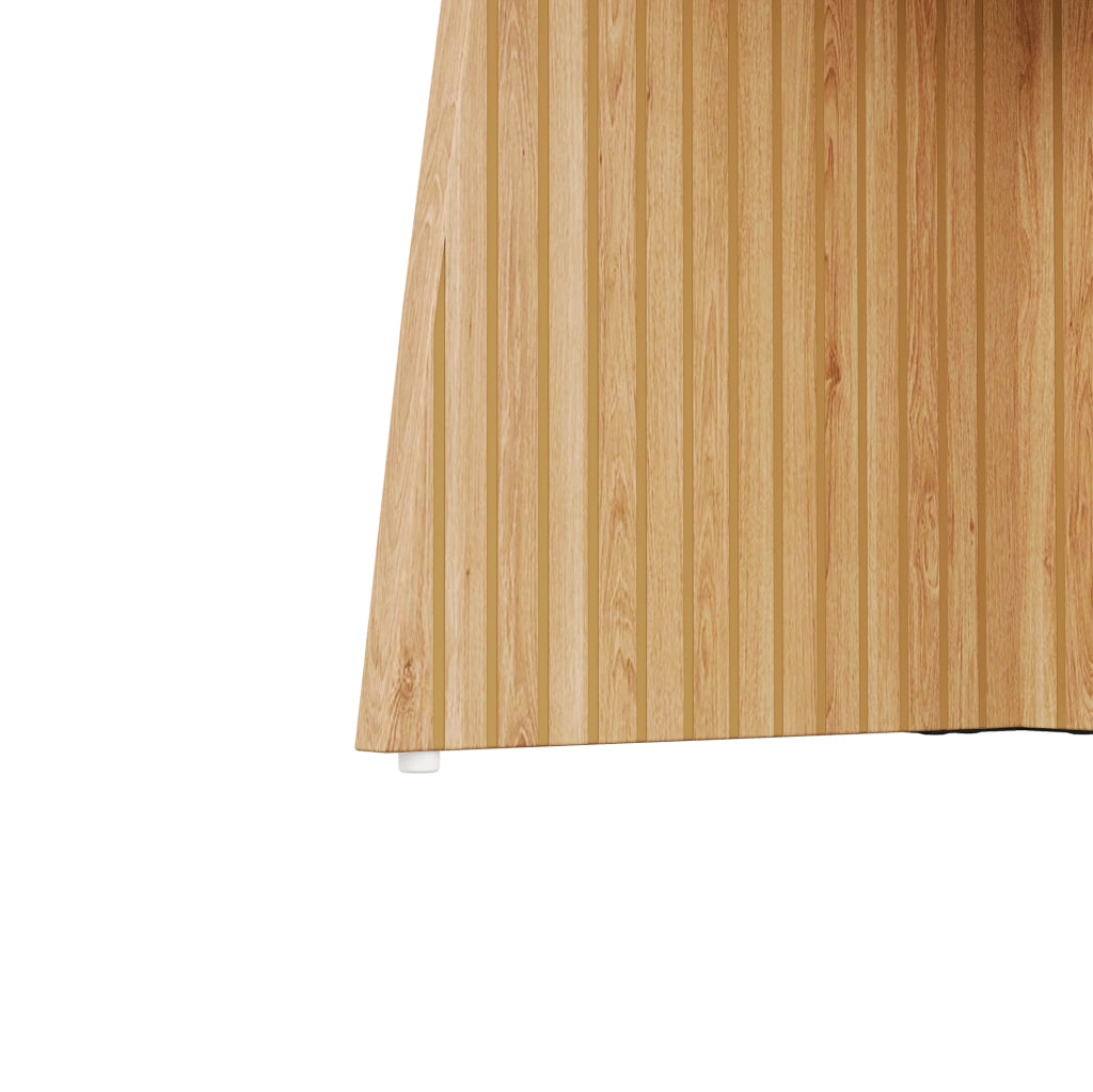 Tavolo da pranzo rotondo allungabile 110-150 cm; MDF; effetto naturale